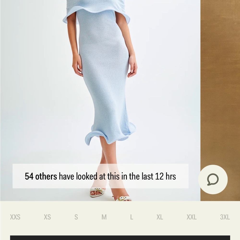 Sold out Meshki Molly Midi dress sky blue